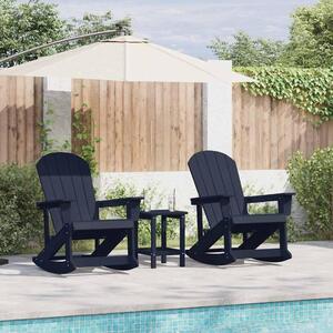Maison Exclusive – 2 kusy hojdacích stoličiek Adirondack, farba: námorná modrá, materiál: HDPE