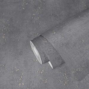 Vliesové tapety na stenu Titanium 3 38595-2, rozmer 10,05 m x 0,53 m, betón sivý s niklovou patinou, A.S. CRÉATION