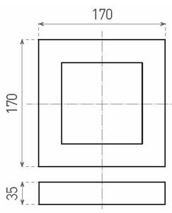 LED Stropné svietidlo FENIX LED/12W/230V 2800K 17 cm