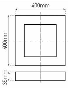 LED Stropné svietidlo FENIX LED/32W/230V 3800K 40 cm biela
