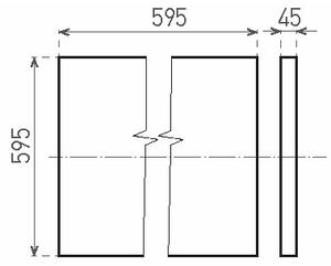 LED Prisadený panel ILLY LED/46W/230V