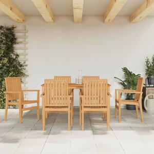 Maison Exclusive – 7-dielna záhradná jedálenská súprava z masívneho teakového dreva