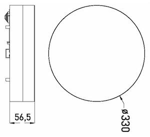 LED Kúpeľňové stropné svietidlo LED/30W/230V 3000/4000/6000K pr. 33 cm IP44