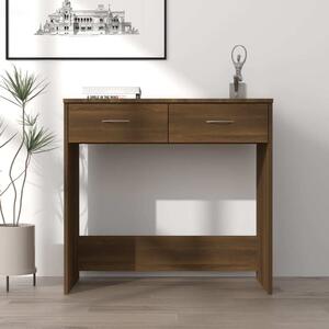 Maison Exclusive - písací stôl hnedý dubový vzhľad 80x40x75 cm drevený materiál