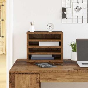 Maison Exclusive - Organizér na písací stôl Staré drevo 36 x 26 x 29,5 cm Drevený materiál