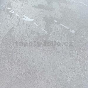 Vliesové tapety na stenu VILLA ROMANA 33666, stierkovaná omietkovina sivá so striebornými metalickými odleskami, rozmer 10,05 m x 0,53 m, MARBURG