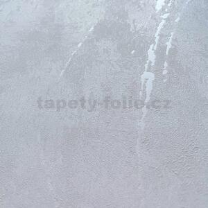 Vliesové tapety na stenu VILLA ROMANA 33665, stierkovaná omietkovina krémová so striebornými metalickými odleskami, rozmer 10,05 m x 0,53 m, MARBURG