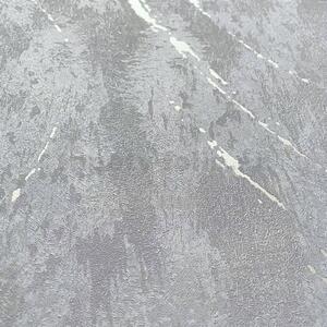 Vliesové tapety na stenu VILLA ROMANA 33669, stierkovaná omietkovina tmavo sivá s niklovými odleskami, rozmer 10,05 m x 0,53 m, MARBURG