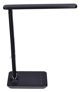 Solight WO45-B - LED stolná lampa s displejom LED/9W/230V čierna