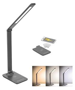 Solight WO55-G - LED Stmievateľná lampa s bezdrôtovým dobíjaním LED/10W/100-240V