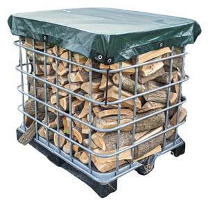 Xstrong IBC plachta s okami – 10BALENIE – 1,2 × 1 m – Zelená – Poveternostne odolná plachta – UV odolná – Krycia plachta pre IBC kontajnery so sieťou