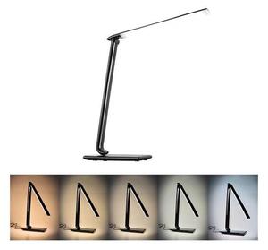 Brilagi - LED Stmievateľná stolná lampa USB konektor LED/12W/230V čierna