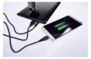 Brilagi - LED Stmievateľná stolná lampa USB konektor LED/12W/230V čierna