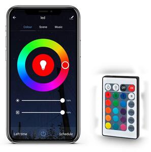 Solight WM57 - LED RGB Stmievateľný pásik LED/20W/230V 5m IP65 Tuya + DO