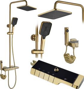 Sprchový set s termostatom Rea ROB Brush Gold