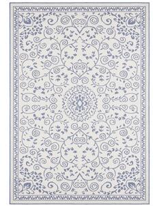 NORTHRUGS - Hanse Home koberce Kusový koberec Twin Supreme 103867 Leyte Blue/Cream – na von aj na doma - 80x150 cm