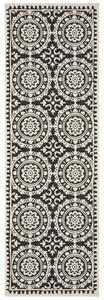 Hanse Home , Behúň Twin Supreme 104129 Black / Cream – na von aj na doma, 80x250, čiernobiela, chodba / predsieň