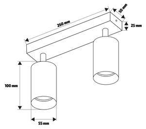 Brilagi - Bodové svietidlo SELE 2xGU10/30W/230V béžová