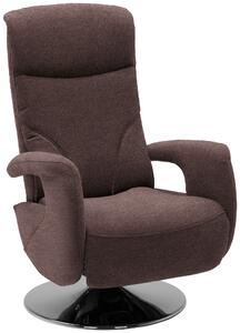 RELAXAČNÉ KRESLO, textil, hnedá Dieter Knoll - Kreslá