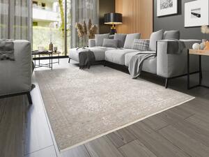 Natur koberec Grande - 160 x 230 cm , Tkaný, interiérový, bytový, kusový, obdĺžnikový koberec, z polyesteru a viskózy, s krátkym vlasom, moderný štýl