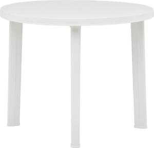 Maison Exclusive - Záhradný stôl biely 89 cm plast