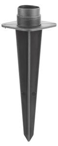 Solight PG05 - Vonkajšia lampa s 2 zásuvkami 1xE14/15W/230V IP44 čierna
