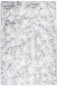 Plyšový koberec s striebornými fľakmi - 120 x 170 cm , Tkaný, bytový koberec, kusový, obdĺžnikový tvar, z polyesteru, s dlhým vlasom, moderný štýl
