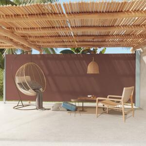 Maison Exclusive – bočná markíza s výsuvom 200 x 600 cm, hnedá