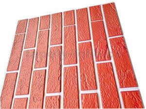 Samolepiace PVC panely 3D panely PCVS01, cena za kus, rozmer 30 x 30 cm, tehla červená klasik, IMPOL TRADE