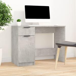 Maison Exclusive - písací stôl betónovo sivý 100x50x75 cm drevený materiál