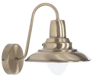 Nástenná lampa mosadzná kovová industriálny vintage štýl osvetlenie na stenu