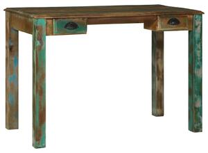 Maison Exclusive – Hnedý písací stôl, 112 x 55 x 76 cm, masívne drevo, upcyklované