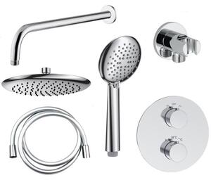 Sprchový set: termostat ERIDAN + hlavová sprcha 240mm + príslušenstvo