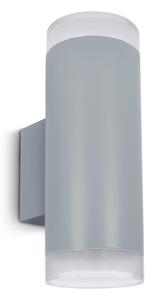 Brilagi - Vonkajšie nástenné svietidlo MATERA 2xGU10/30W/230V šedá IP54