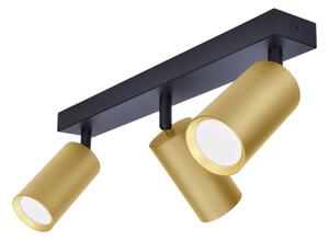Brilagi - Bodové svietidlo SELE GOLDEN 3xGU10/30W/230V čierna/zlatá