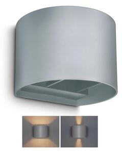 Brilagi - LED Vonkajšie nástenné svietidlo RONDO LED/6W/230V šedá IP54