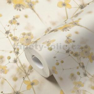 Vliesové tapety na stenu PintWalls 38726-1, rozmer 10,05 m x 0,53 m, lučné kvety žlté, A.S. CRÉATION
