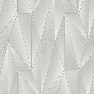 Vliesové tapety na stenu 10294-10, rozmer 10,05 m x 0,53 m, Art-Deco sivé so striebornými konturami, Erismannn