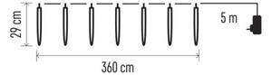 LED LED Vianočná vonkajšia reťaz 140xLED/8,6m IP44