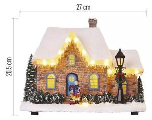 LED Vianočná dekorácia LED/3xAA domček
