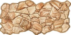 Obkladové panely 3D PVC TP10027350, rozmer 955 x 480 mm, pieskovcový kameň jantarový, GRACE