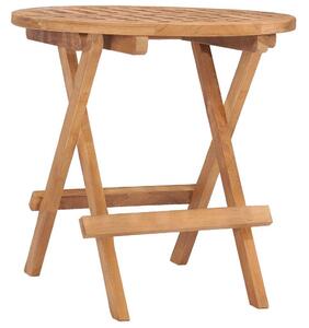 Maison Exclusive - Skladací záhradný stôl 50x50x50 cm teakový masív