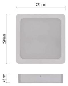 LED Stropné svietidlo LED/24W/230V 22x22 cm biela