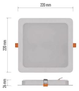 LED Podhľadové svietidlo LED/24W/230V 22x22 cm biela