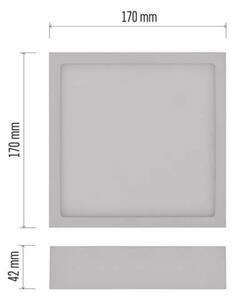 LED Stropné svietidlo LED/12,5W/230V 3000/3500/4000K 17x17 cm biela