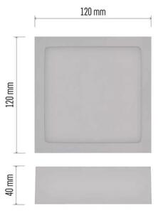 LED Stropné svietidlo LED/7,6W/230V 3000/3500/4000K 12x12 cm biela