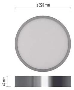 LED Stropné svietidlo LED/21W/230V 3000/3500/4000K pr. 22,5 cm chróm