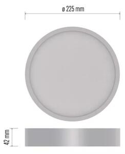 LED Stropné svietidlo LED/21W/230V 3000/3500/4000K pr. 22,5 cm biela