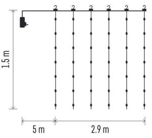 LED vonkajšia reťaz 300xLED/8 funkcií 5,9 m IP44 teplá biela