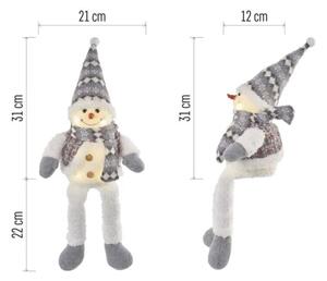 LED Vianočná dekorácia 6xLED/3xAA snehuliak
